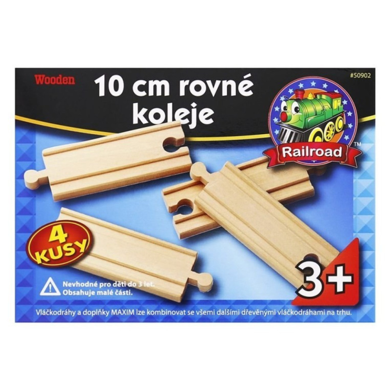 Vláčkodráha koleje - Rovinka krátká, 4ks (Maxim)