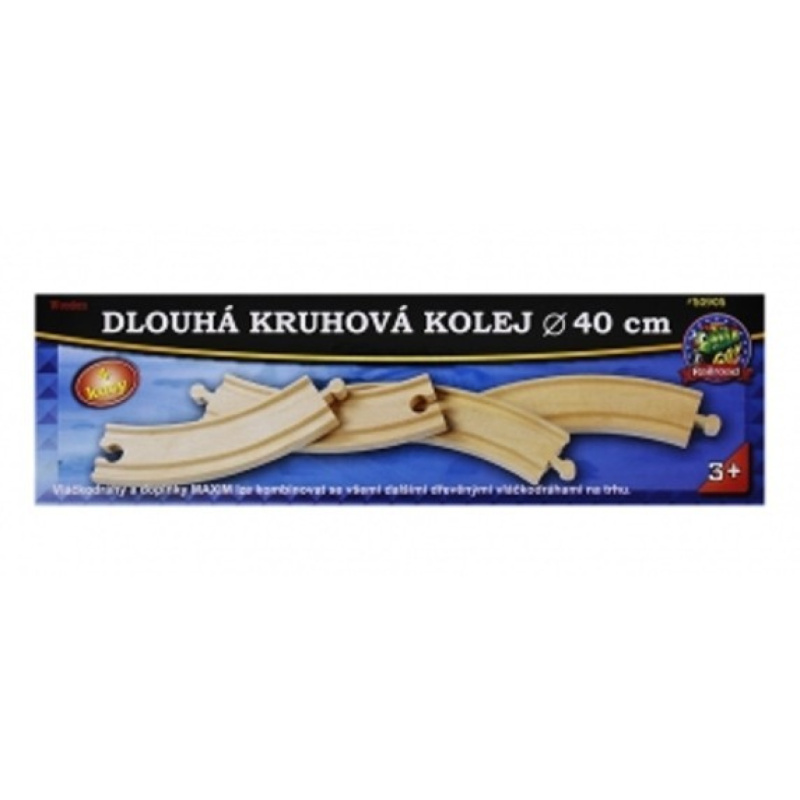 Vláčkodráha koleje - Zatáčka dlouhá, 4ks (Maxim)