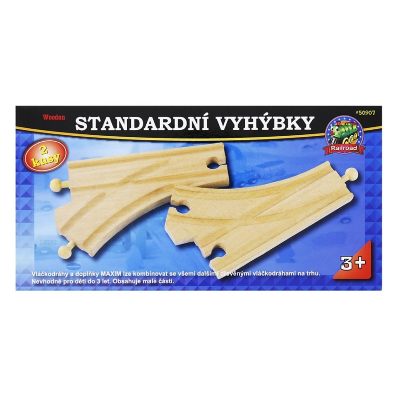 Vláčkodráha koleje - Výhybka standartní, 2ks (Maxim)