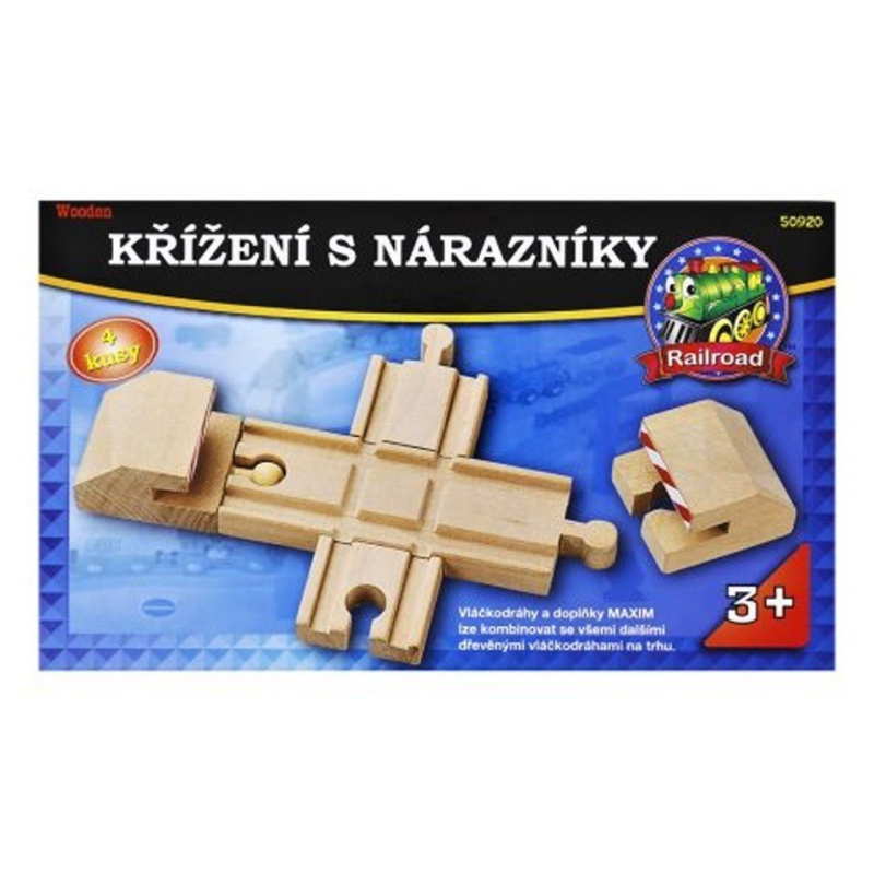 Vláčkodráha koleje - Křižovatka s nárazníky (Maxim)