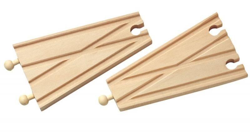 Vláčkodráha koleje - Výhybka rovná, 2ks (Maxim)