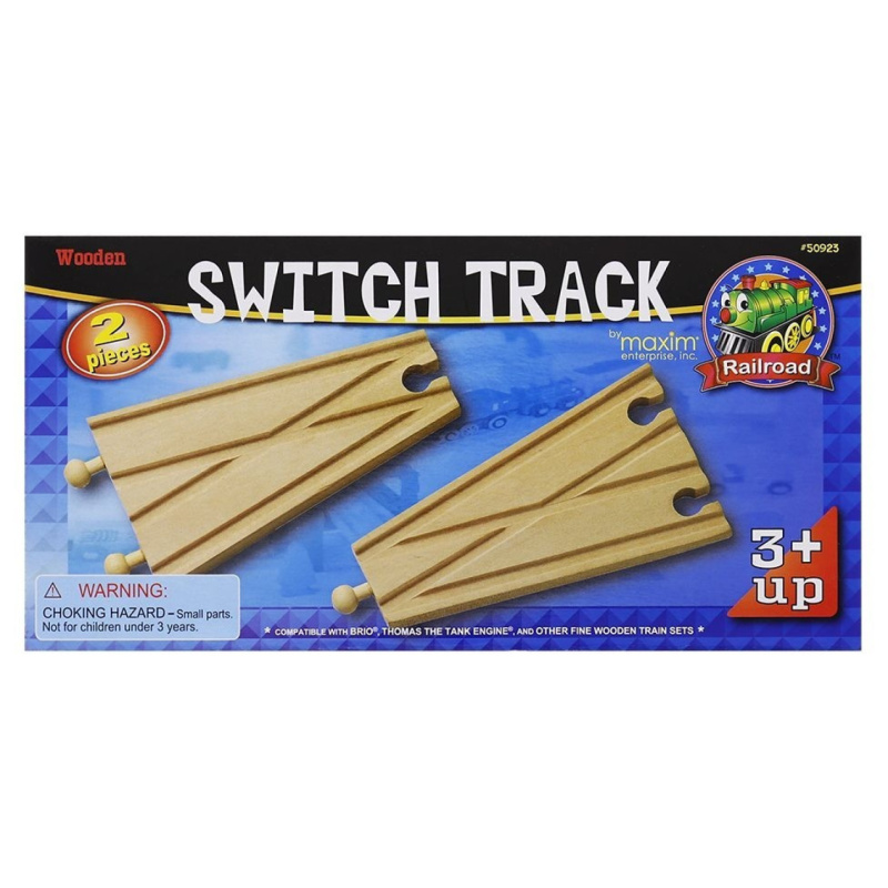 Vláčkodráha koleje - Výhybka rovná, 2ks (Maxim)