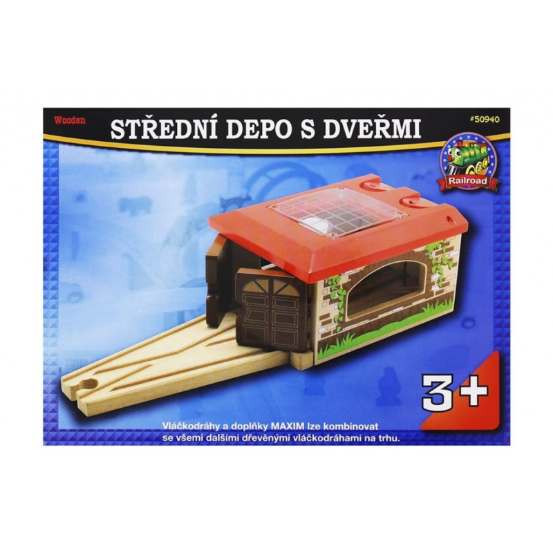 Vláčkodráha depo - Dvojmístné s dveřmi (Maxim)
