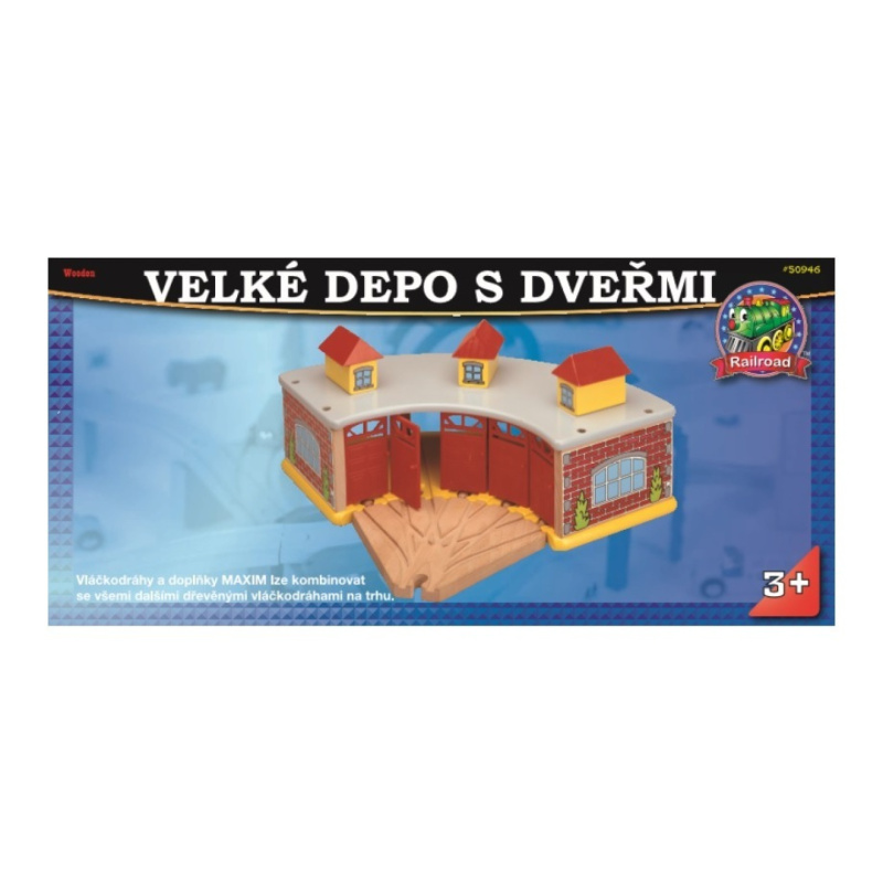 Maxim Dřevěné velké depo s dveřmi