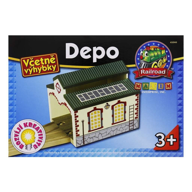 Maxim Dřevěné depo pro dvě lokomotivy