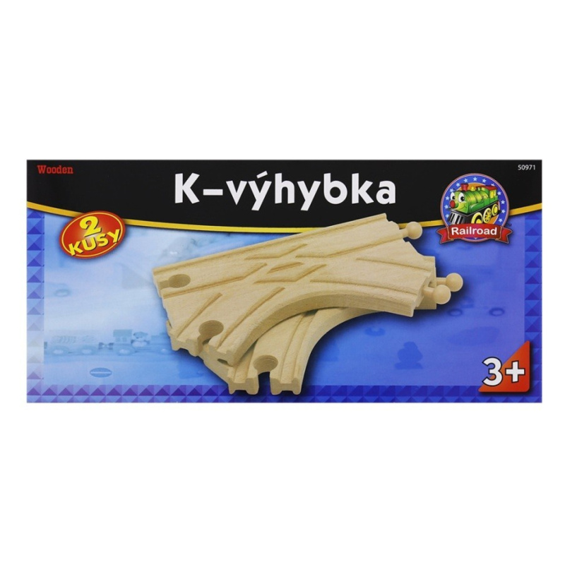 Vláčkodráha koleje - Výhybka &quot;K&quot;, 2ks (Maxim)
