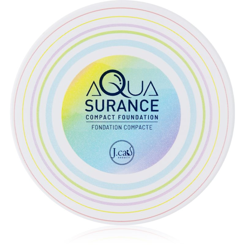 J.Cat Beauty Aquasurance kompaktní pudrový make-up pro střední až plné krytí odstín 102 Natural 9 g