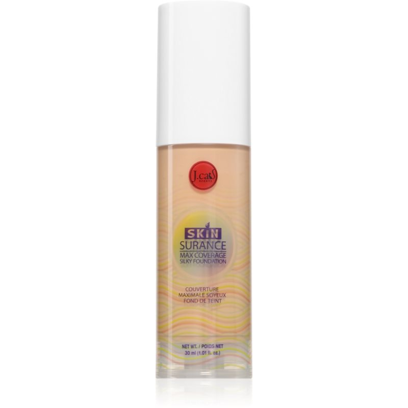 J.Cat Beauty Skinsurance dlouhotrvající tekutý make-up odstín 109 Soft Taupe 30 ml