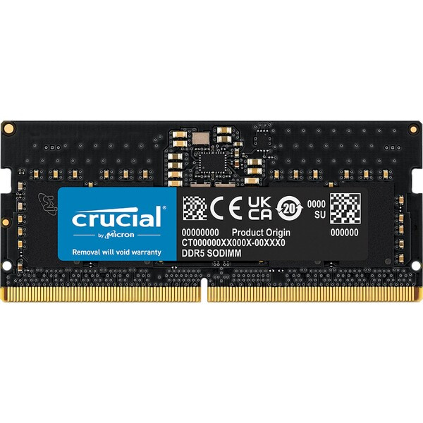 Crucial DDR5 8GB 5600MHz CL46 SO-DIMM (1x8GB) (CT8G56C46S5) Černá