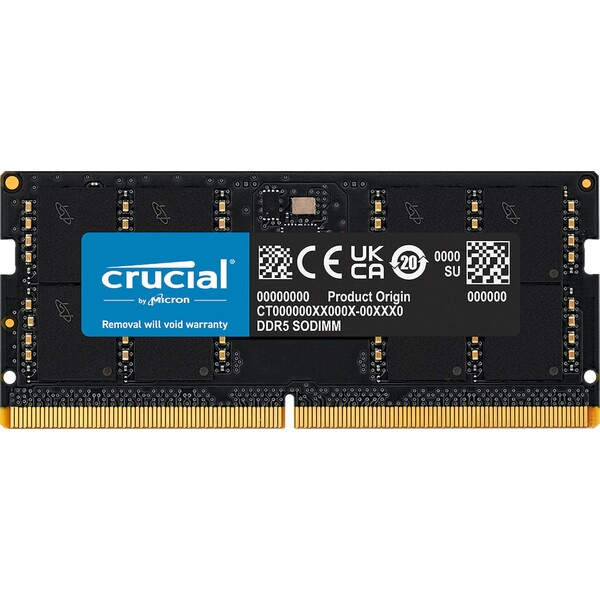 Crucial DDR5 48GB 5600MHz CL46 SO-DIMM (1x48GB) (CT48G56C46S5) Černá