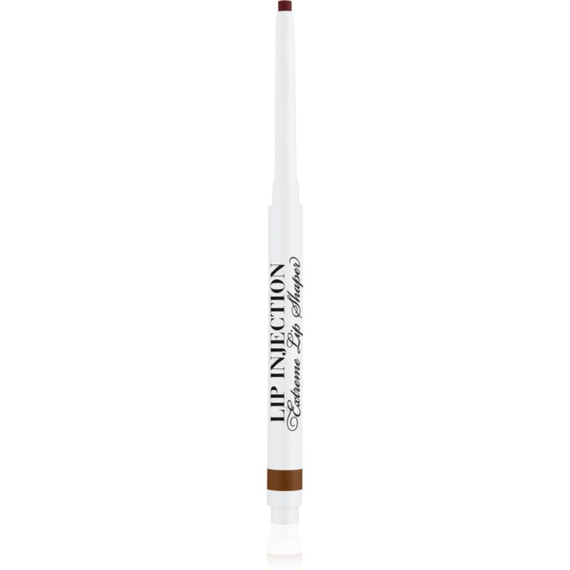 Too Faced Lip Injection Extreme Lip Shaper konturovací tužka na rty pro dlouhotrvající objem odstín Espresso Shot 0.38 g