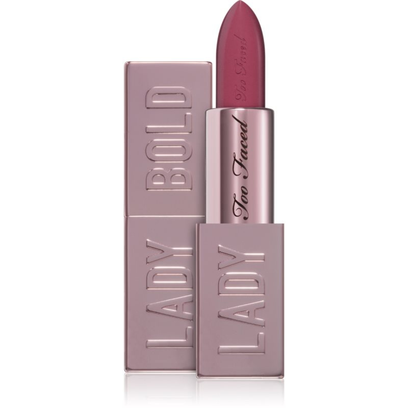 Too Faced Lady Bold Cream Lipstick krémová rtěnka pro dlouhotrvající efekt odstín Committed 3,3 g