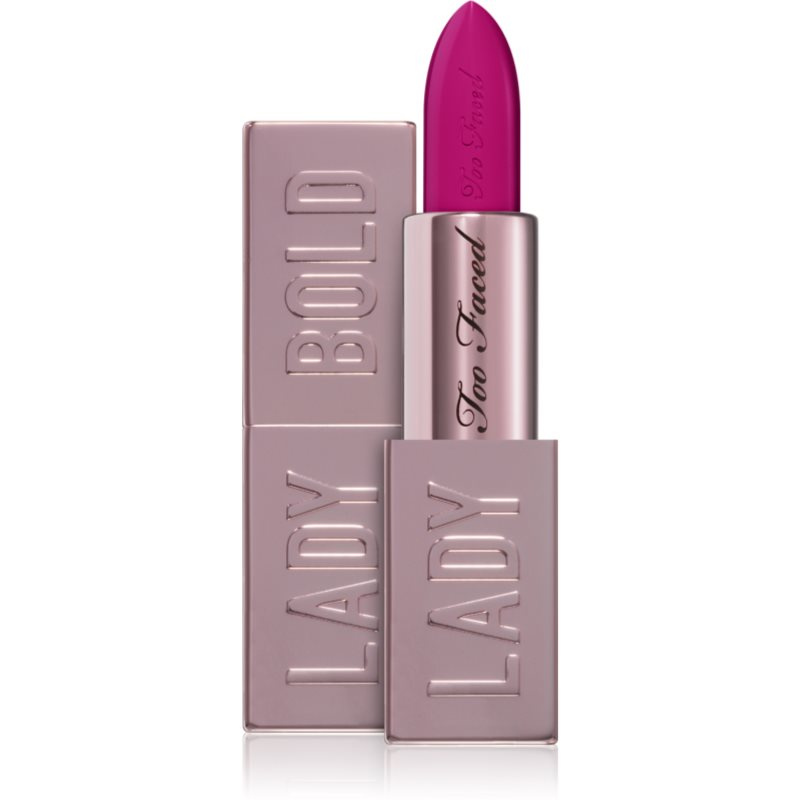 Too Faced Lady Bold Cream Lipstick krémová rtěnka pro dlouhotrvající efekt odstín Main Character 3,3 g