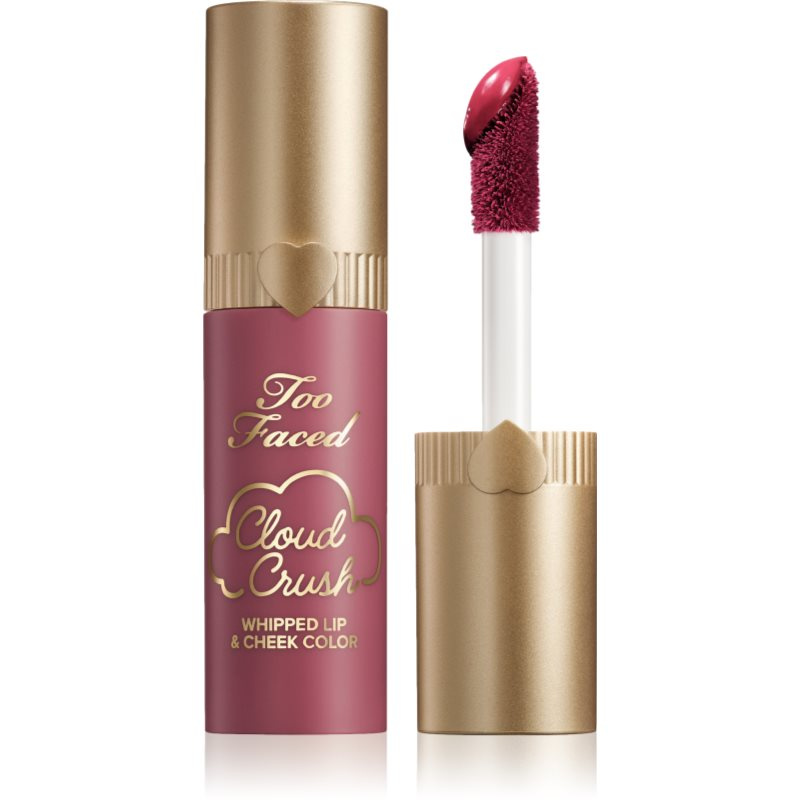Too Faced Cloud Crush Whipped Lip & Cheek Color tekutá tvářenka na rty a tváře odstín Bed of Roses 4.3 g