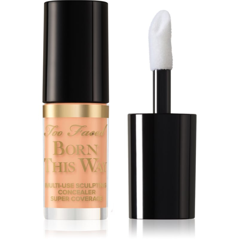 Too Faced Born This Way Super Coverage Multi-Use Concealer Travel Size dlouhotrvající korektor pro plné krytí odstín Golden Beige 2 ml