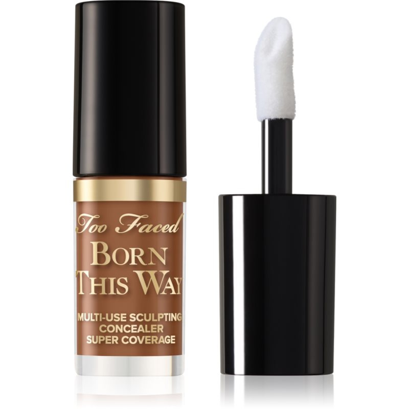 Too Faced Born This Way Super Coverage Multi-Use Concealer Travel Size dlouhotrvající korektor pro plné krytí odstín Chestnut 2 ml