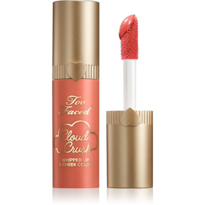Too Faced Cloud Crush Whipped Lip & Cheek Color tekutá tvářenka na rty a tváře odstín Peach Blur 4.3 g