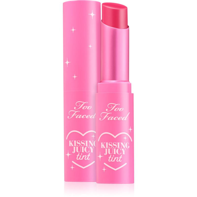 Too Faced Kissing Juicy Lip Tint tónovací balzám na rty s hydratačním účinkem odstín Strawberry Frosting 3 g