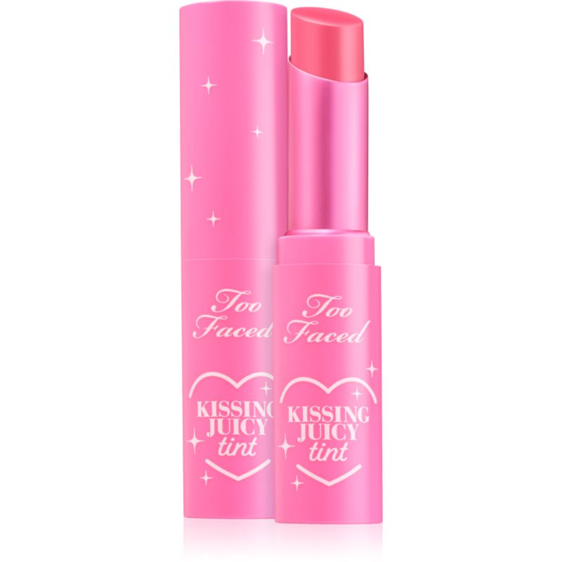 Too Faced Kissing Juicy Lip Tint tónovací balzám na rty s hydratačním účinkem odstín Bubblegum 3 g