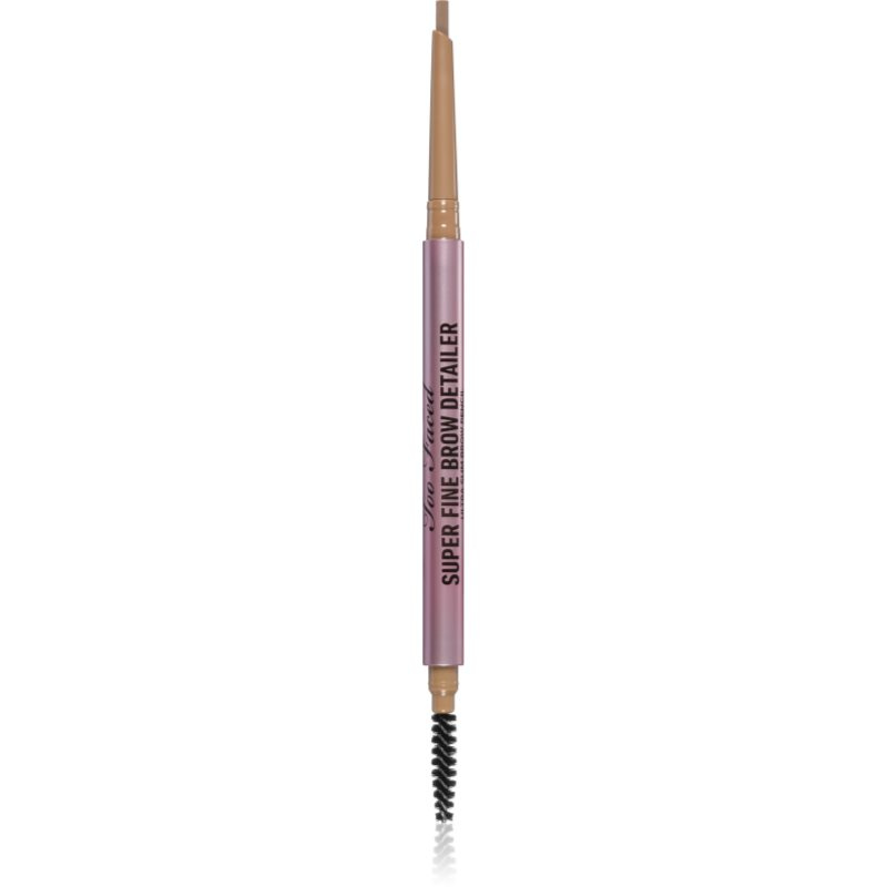 Too Faced Super Fine Brow Detailer Eyebrow Pencil dlouhotrvající tužka na obočí odstín Taupe 0,08 g