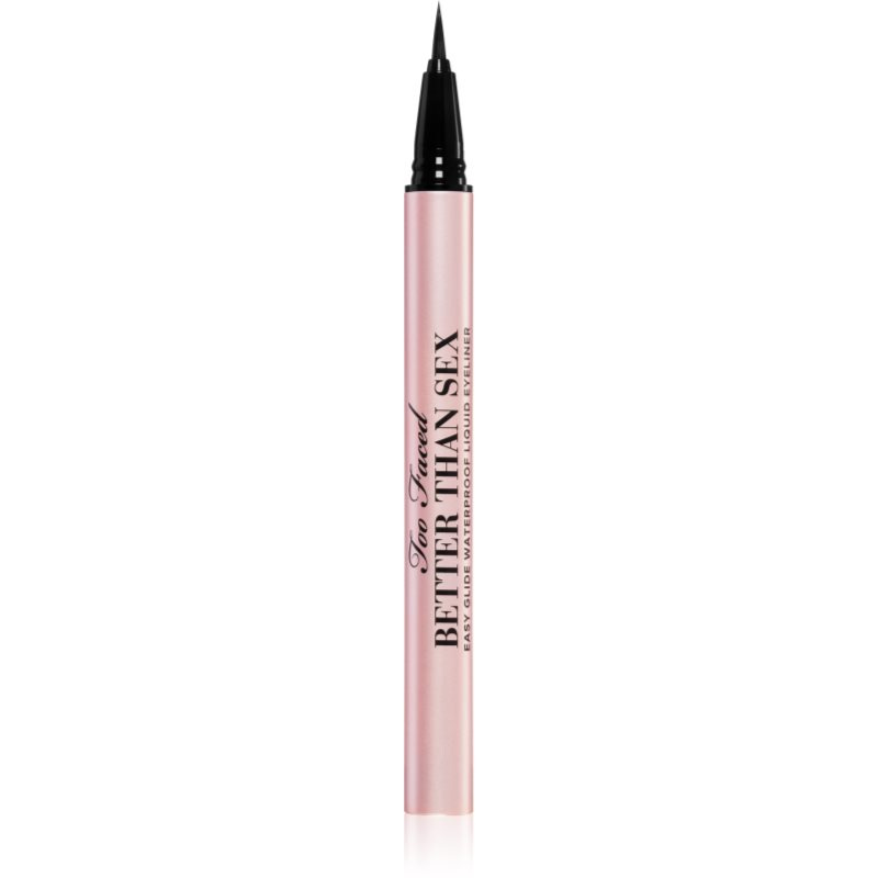 Too Faced Better Than Sex Easy Glide Waterproof Liquid Eyeliner dlouhotrvající oční linky ve fixu odstín Black 6 ml