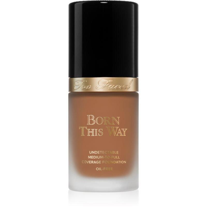 Too Faced Born This Way Flawless Coverage Natural Finish Foundation krycí make-up pro přirozený vzhled odstín Mocha 30 ml