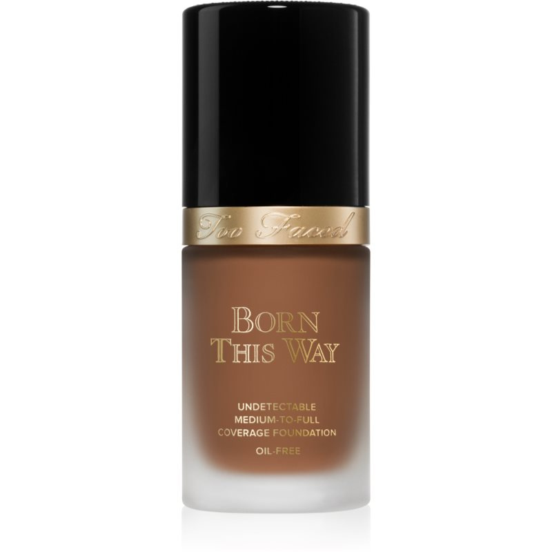 Too Faced Born This Way Flawless Coverage Natural Finish Foundation krycí make-up pro přirozený vzhled odstín Maple 30 ml