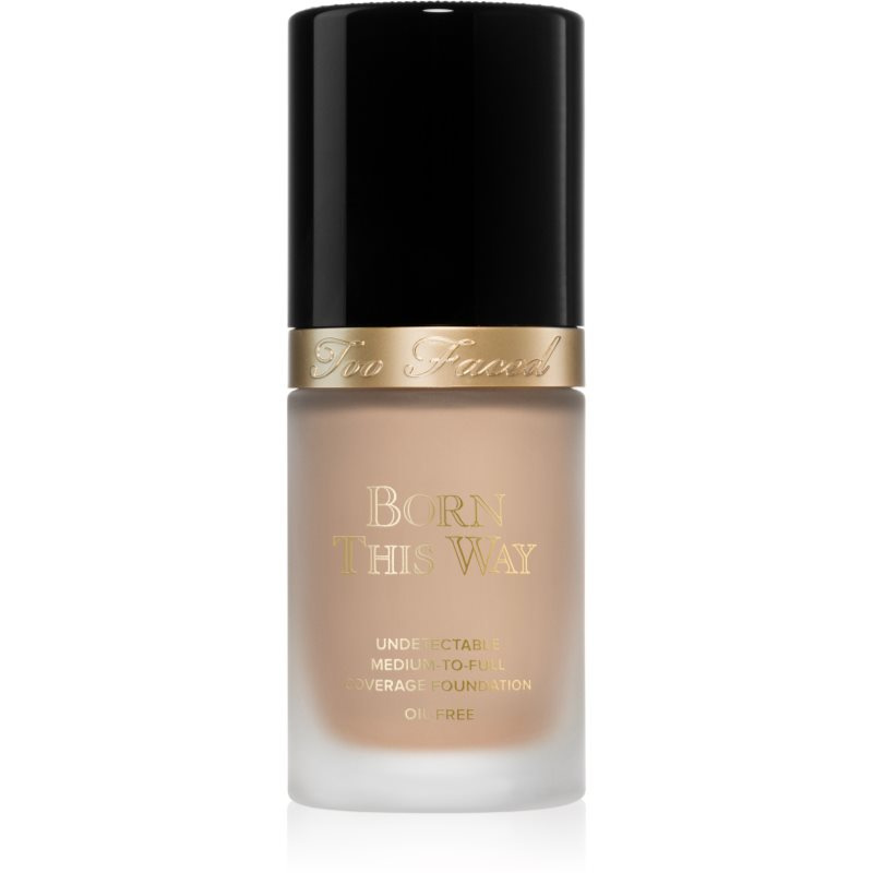 Too Faced Born This Way Flawless Coverage Natural Finish Foundation krycí make-up pro přirozený vzhled odstín Almond 30 ml