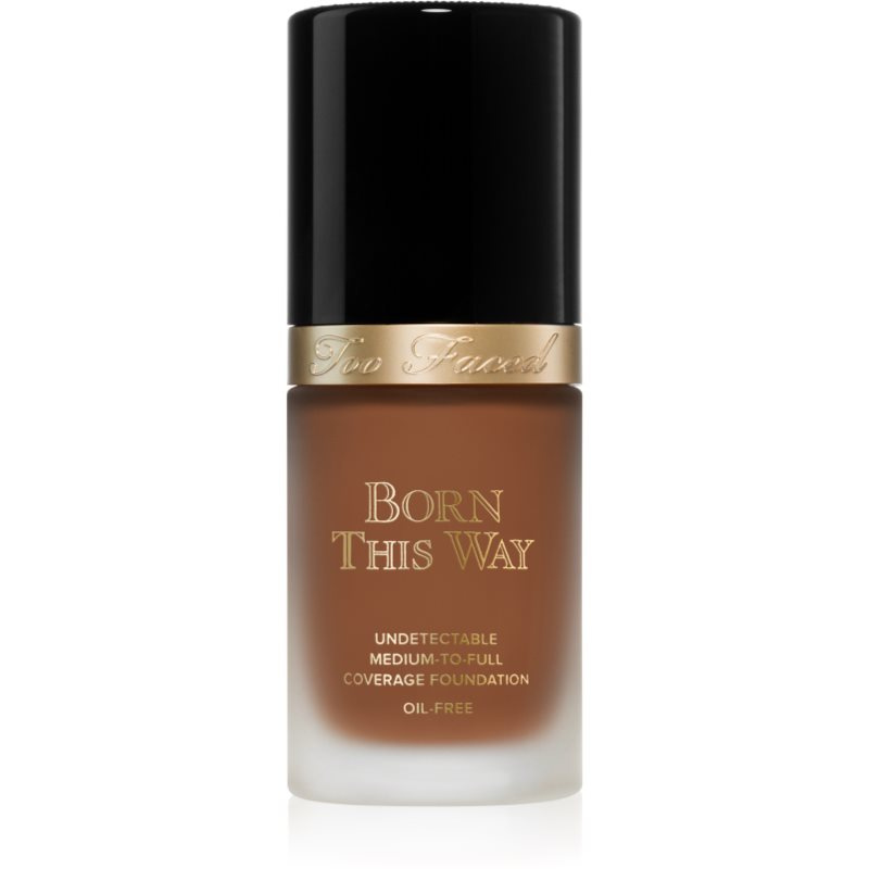 Too Faced Born This Way Flawless Coverage Natural Finish Foundation krycí make-up pro přirozený vzhled odstín Hazelnut 30 ml