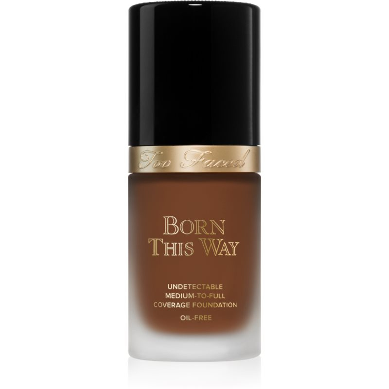 Too Faced Born This Way Flawless Coverage Natural Finish Foundation krycí make-up pro přirozený vzhled odstín Cocoa 30 ml
