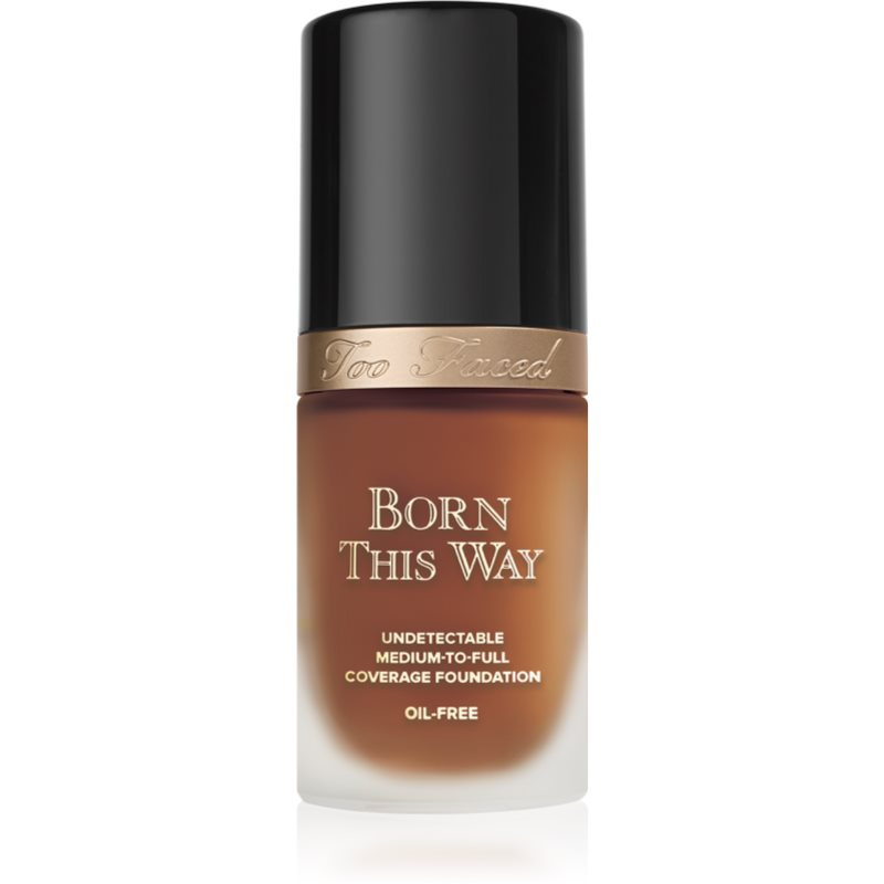 Too Faced Born This Way Flawless Coverage Natural Finish Foundation krycí make-up pro přirozený vzhled odstín Spiced Rum 30 ml