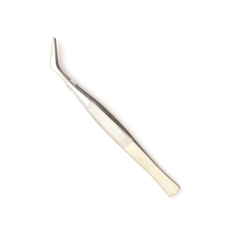 Pinzeta kovová špičatá stříbrná (1ks)