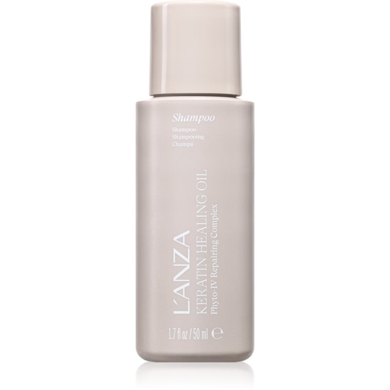 L'anza Keratin Healing Oil Lustrous Shampoo revitalizační šampon pro poškozené vlasy 50 ml