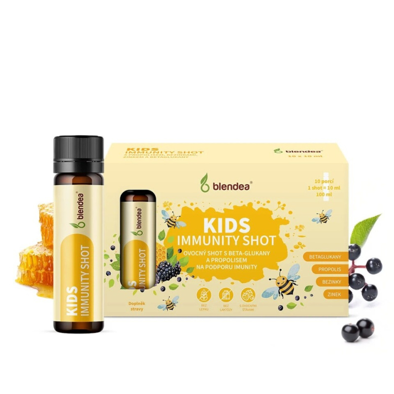 Blendea Kids Immunity Shot s propolisem a beta-glukany 10 x 10 ml