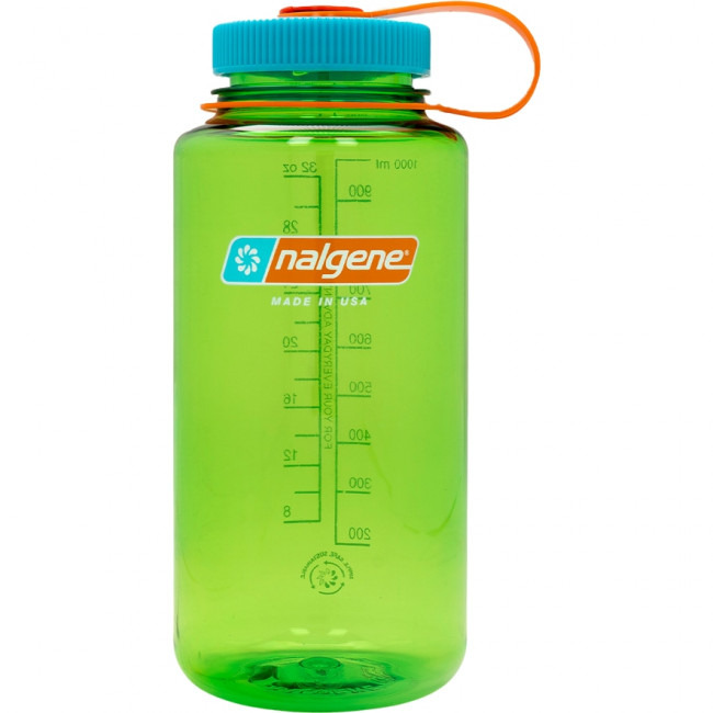 Nalgene wide mouth sustain, láhev na pití, 1000 ml, zelená