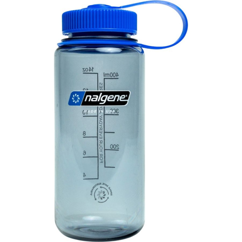 Nalgene wide mouth sustain, láhev na pití, 500 ml, šedá