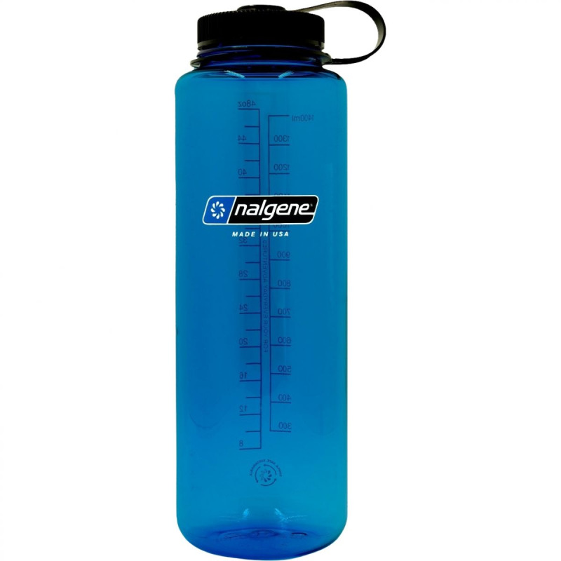 Nalgene wide mouth sustain, láhev na pití, 1500 ml, modrá