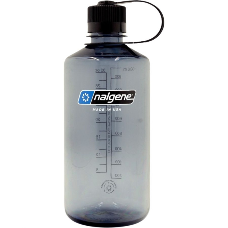 Nalgene narrow mouth sustain, láhev na pití, 1000 ml, šedá
