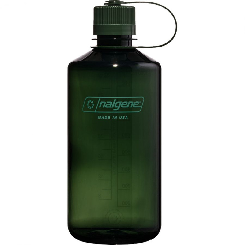 Nalgene narrow mouth sustain, láhev na pití, 1000 ml, zelená