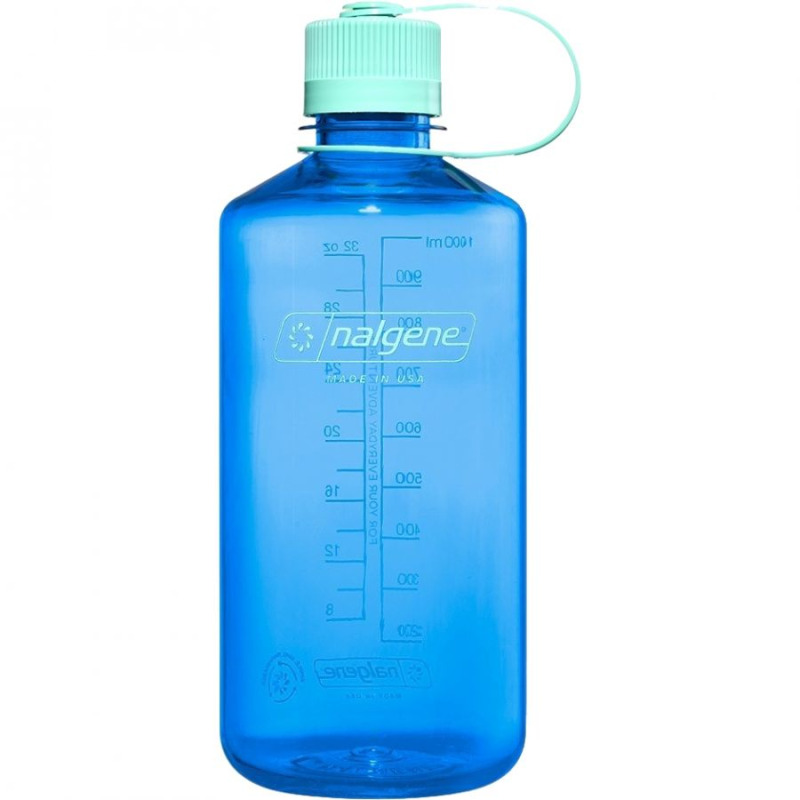 Nalgene narrow mouth sustain, láhev na pití, 1000 ml, modrá