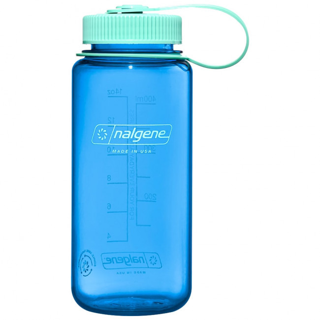 Nalgene wide mouth sustain, láhev na pití, 500 ml, modrá
