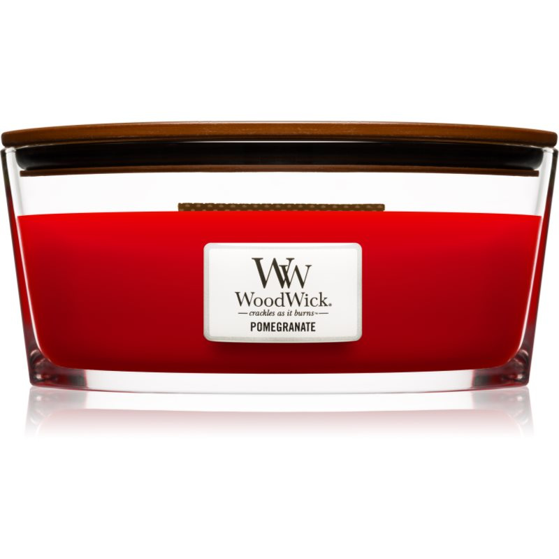 Woodwick Pomegranate vonná svíčka s dřevěným knotem (hearthwick) 453.6 g
