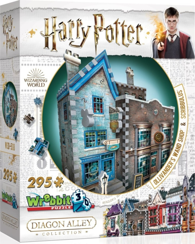 Harry Potter 3D Puzzle - Ollivanderův obchod (295 dielikov)