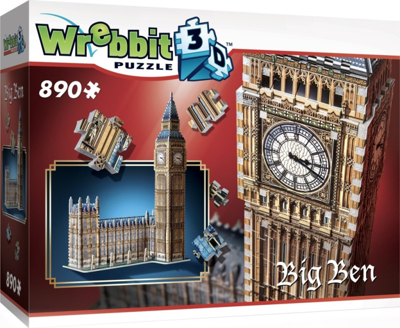 Wrebbit 3D: Big Ben - puzzle z kategorie 3D puzzle