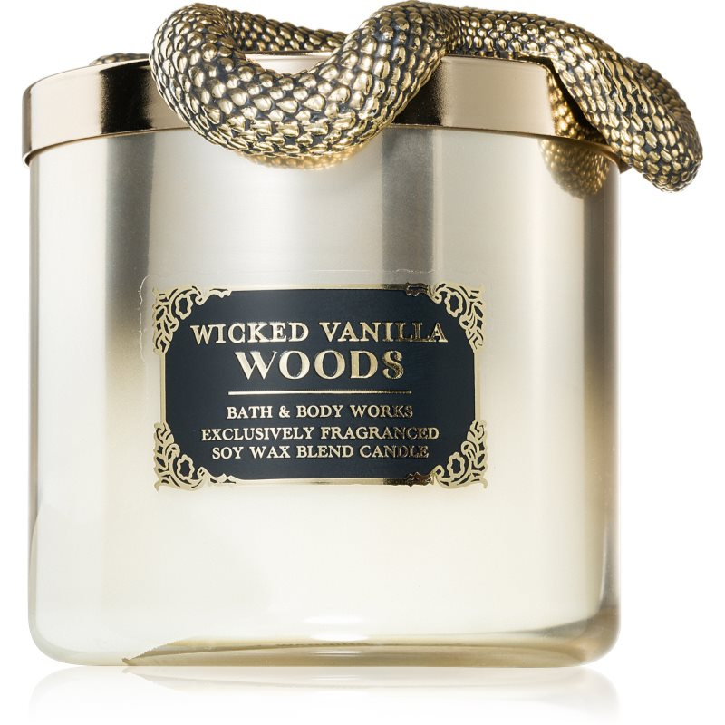 Bath & Body Works Wicked Vanilla Woods vonná svíčka 411 g