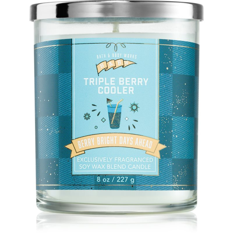 Bath & Body Works Triple Berry Cooler vonná svíčka 227 g