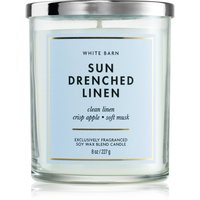 Bath & Body Works Sun-Drenched Linen vonná svíčka 227 g