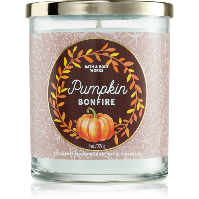 Bath & Body Works Pumpkin Bonfire vonná svíčka 227 g