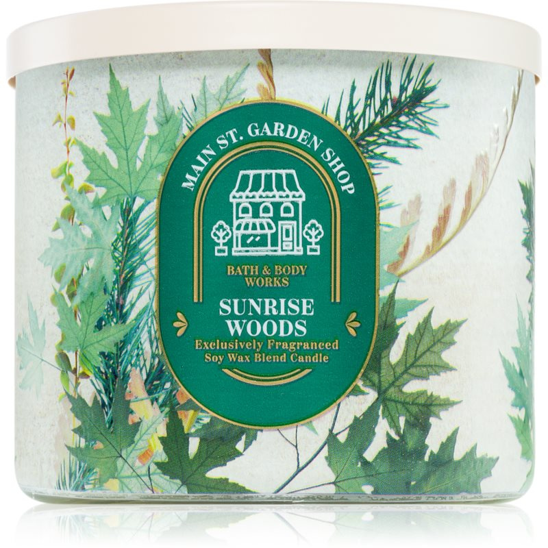 Bath & Body Works Sunrise Woods vonná svíčka 411 g