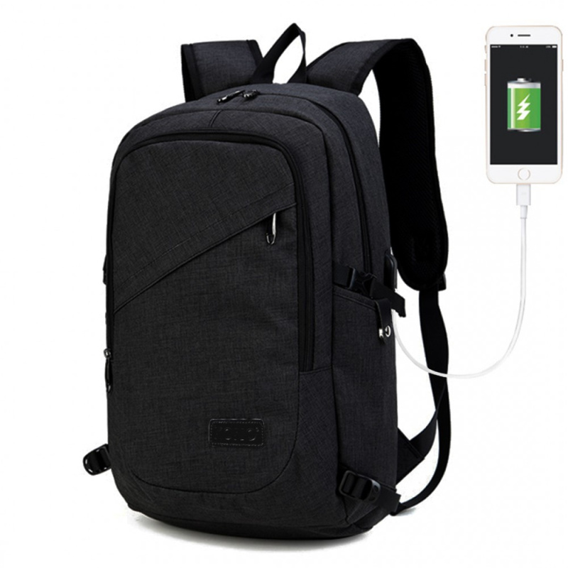 Kono E6715 Batoh na notebook 15.6" Černý s USB